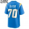 Los Angeles Chargers Tröjor Rashawn Slater 70 Nike Blå 2021 NFL Draft - Barn